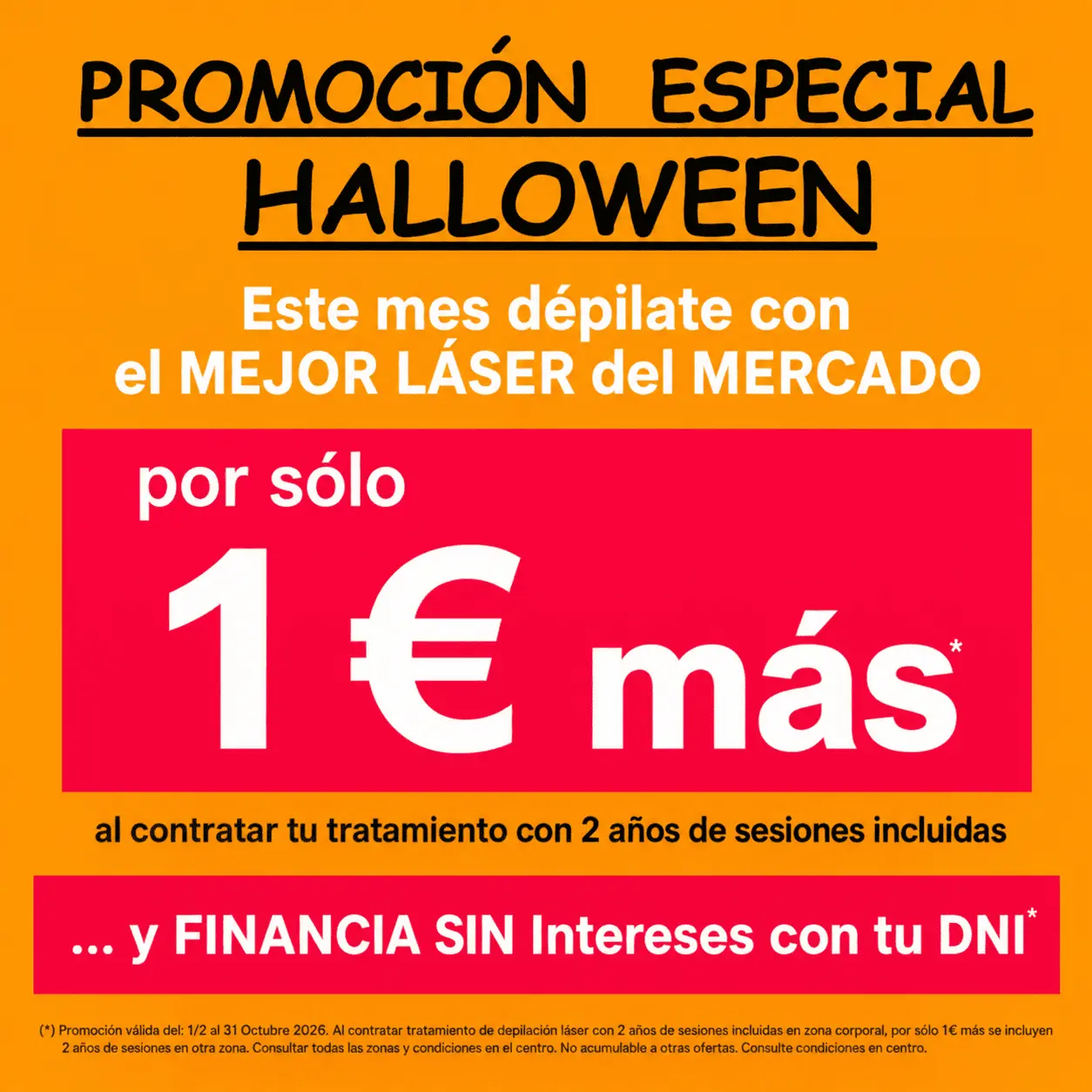 Promoción especial de Halloween